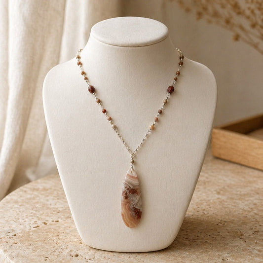 Pendentif Agate Crazy Argent 925