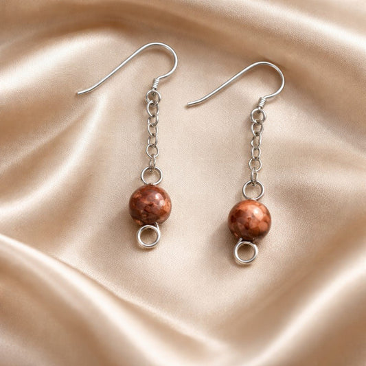 Boucles d'Oreilles Agate Crazy - Argent 925 & Pierre Naturelle