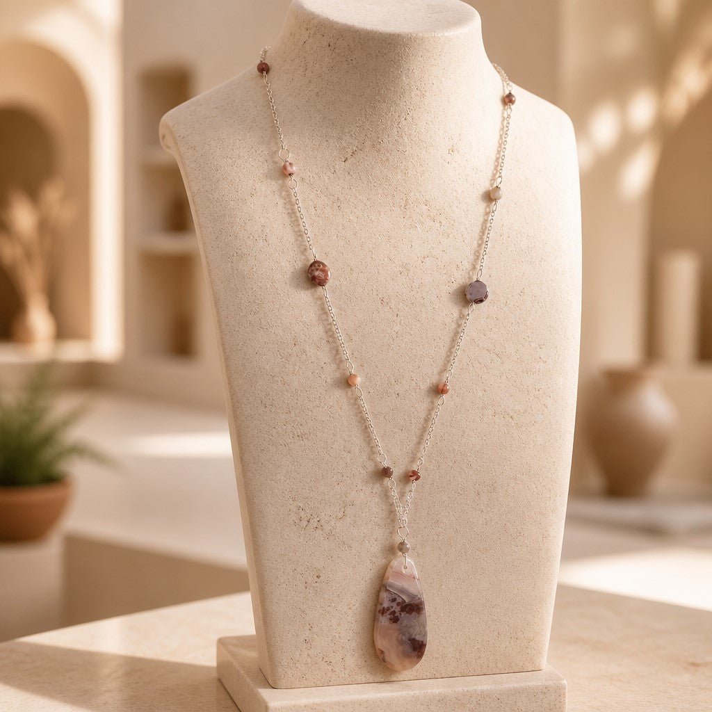 Pendentif Agate Crazy Argent 925