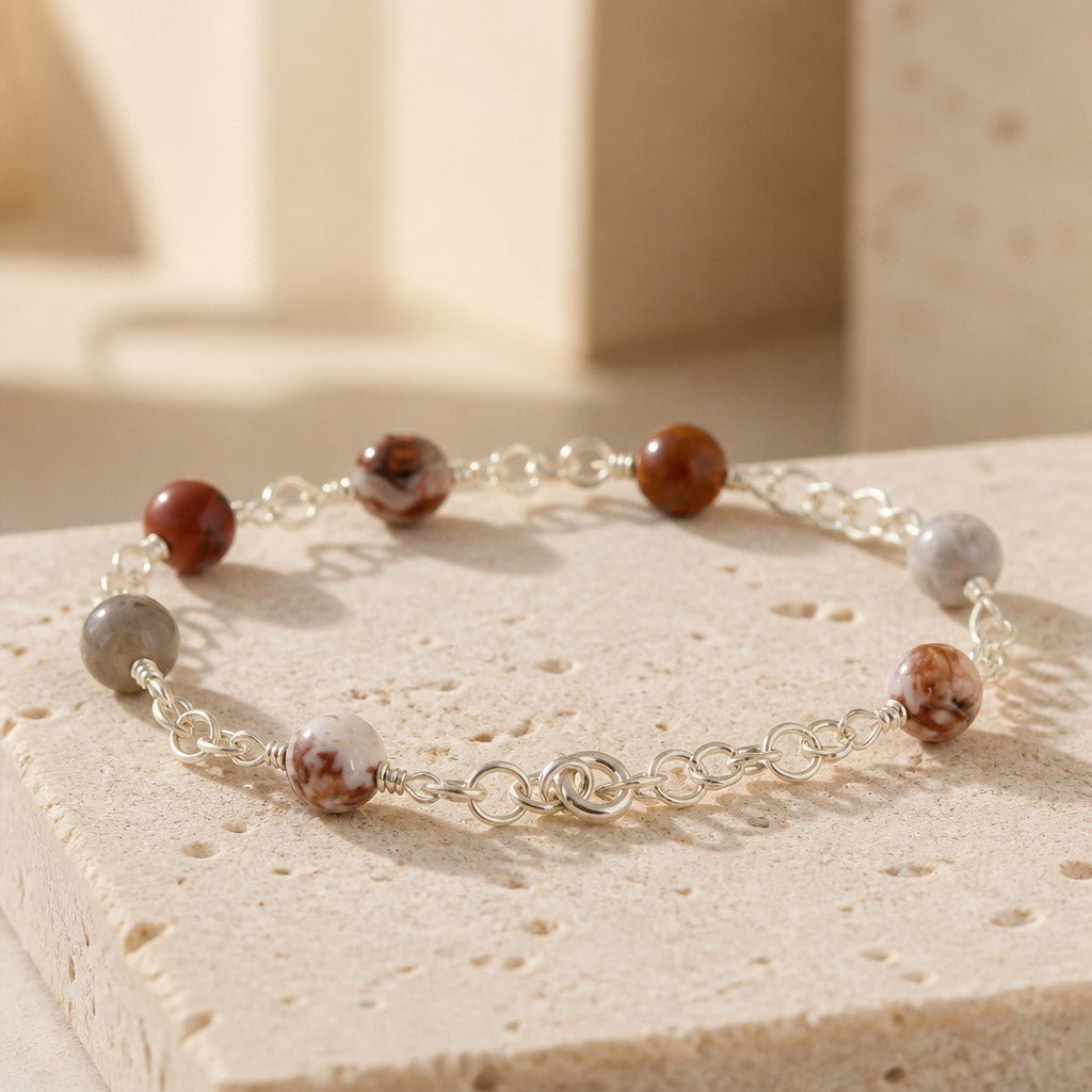 Bracelet Agate Crazy Argent 925