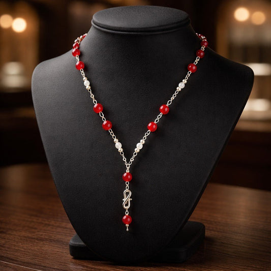Pendentif Agate Rouge Argent 925 - Pierre Naturelle