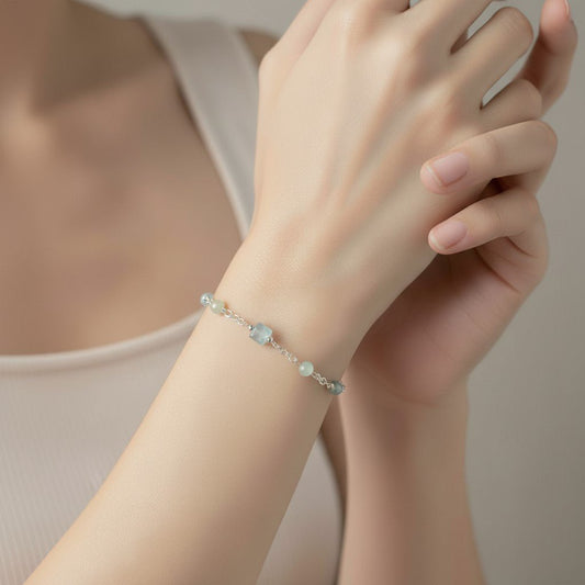 Bracelet Aigue Marine Argent 925