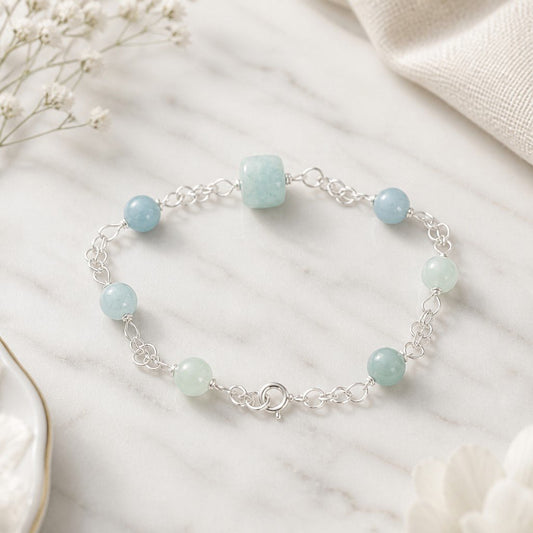 Bracelet Aigue Marine Argent 925