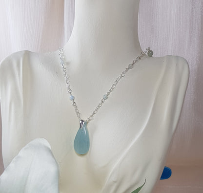 Aigue marine argent 925