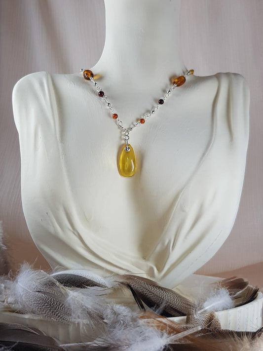 Ambre argent 925
