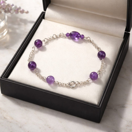 Bracelet Améthyste Argent 925