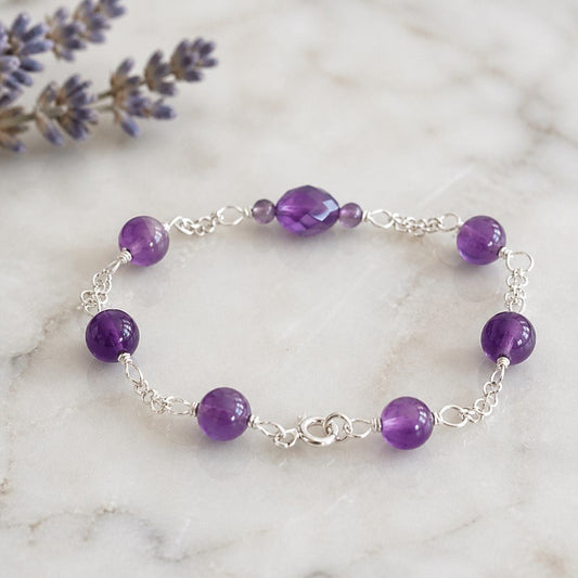 Bracelet Améthyste Argent 925