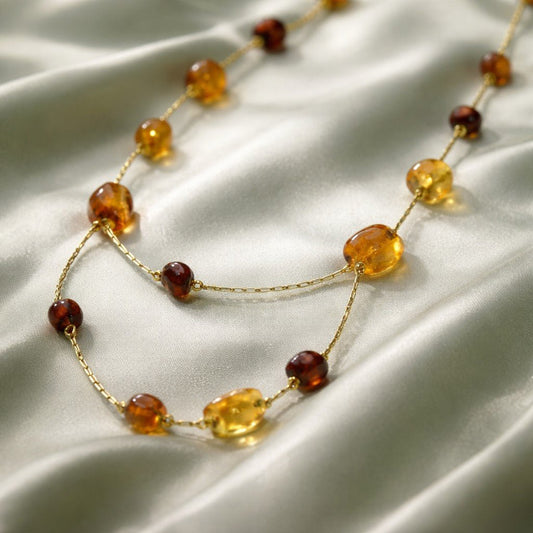Sautoir Murano Assya - Perles Vénitiennes Artisanales Longues