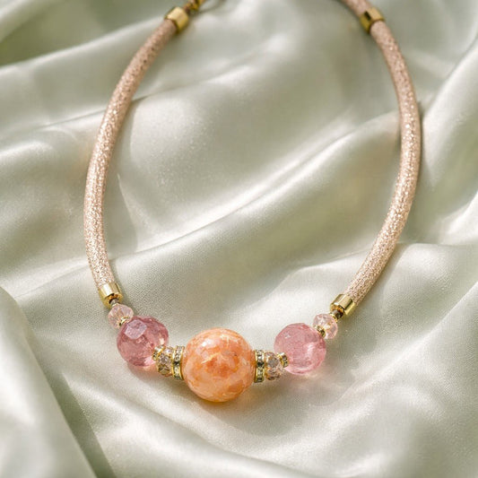 Collier Murano Aurore Pearl - Perles Vénitiennes Haut de Gamme