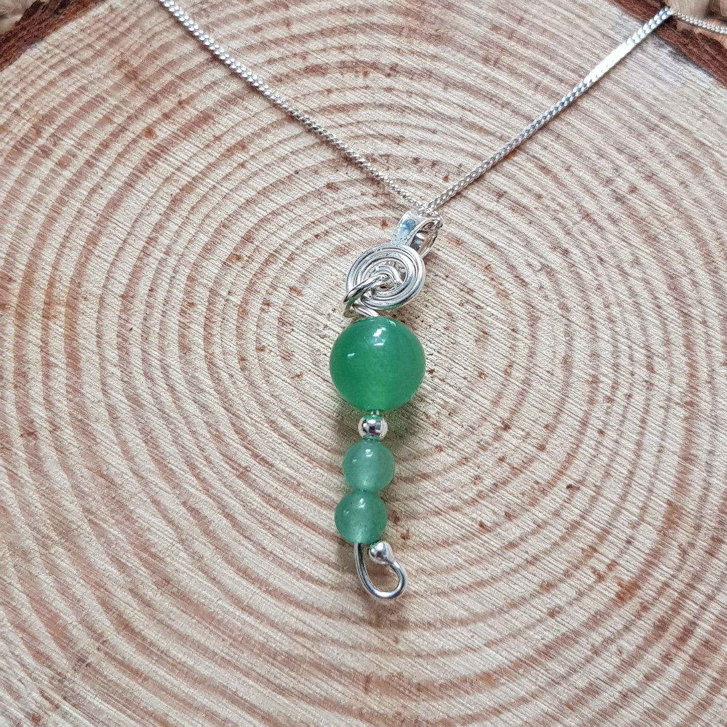 Aventurine argent 925