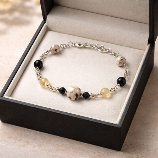 Bracelet Bien-être - Lithothérapie Pierres Naturelles Argent 925