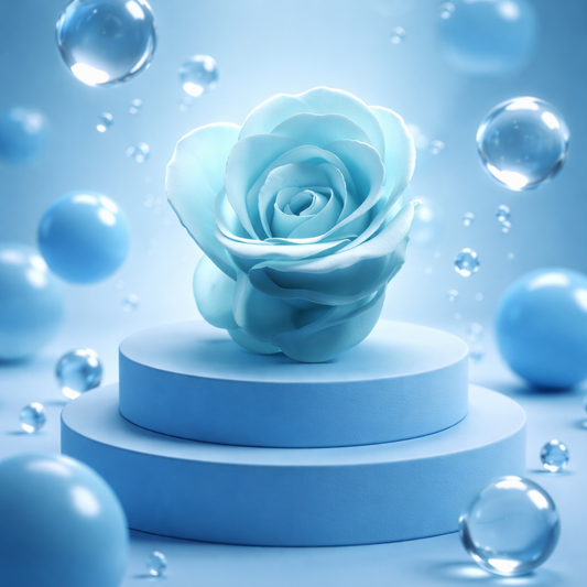 Rose de Bain Bleu Ciel - Pétales Parfumés Apaisants