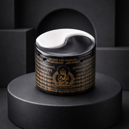 Brûleur à Huile Yin Yang 2 Parties - Équilibre Parfait et Harmonie