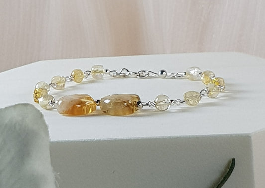Citrine argent 925