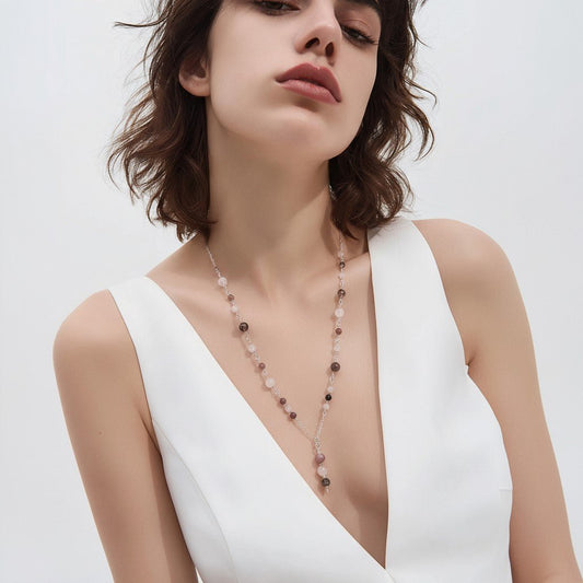 Pendentif Cœur Apaisé - Lithothérapie Pierres Naturelles Argent 925