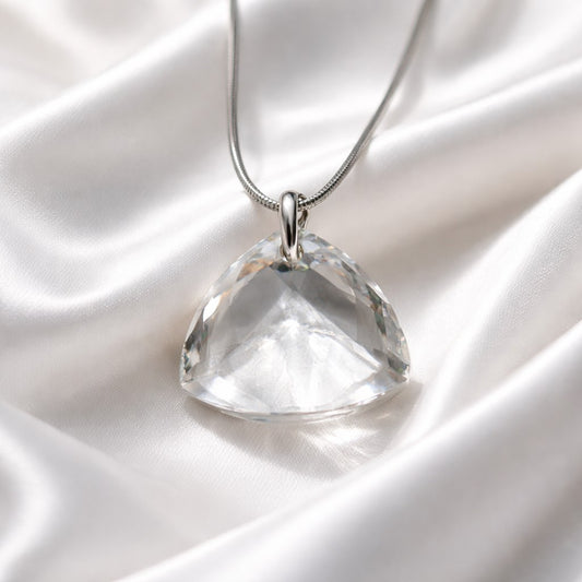 Collier Pendentif Cœur en Cristal - Bijou Romantique Transparent
