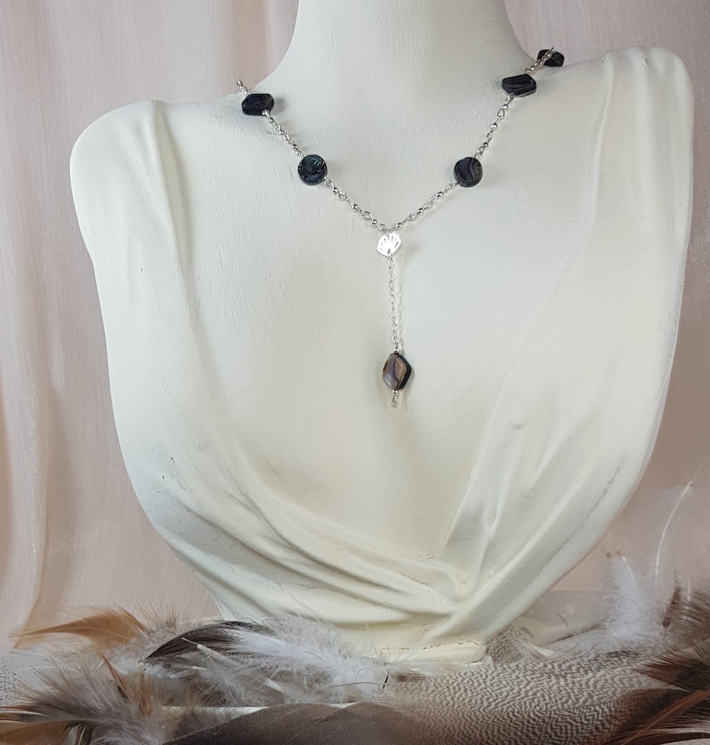 coquille d'ormeau argent 925 tendance Y