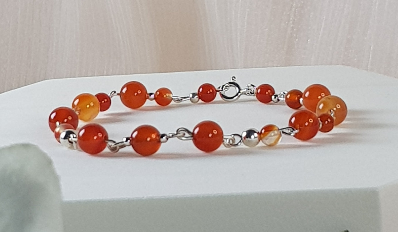 Cornaline argent 925