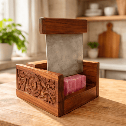 Coupe Savon en Bois - Accessoire Bain Naturel et Écologique