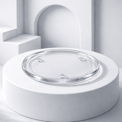 Coupelle en verre pour bougie - Support élégant et polyvalent pour vos bougies.