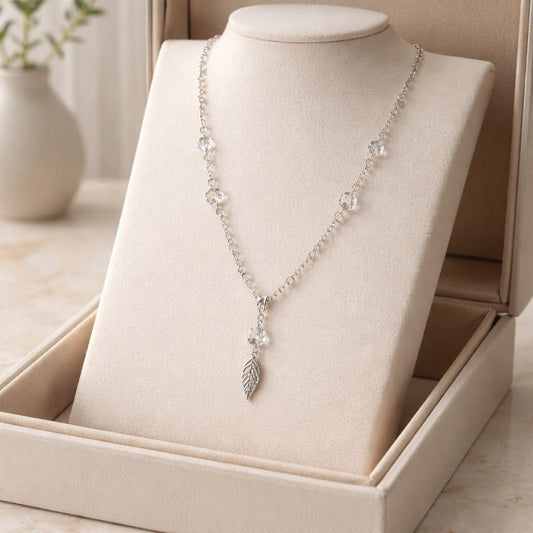 Pendentif Cristal de Roche Argent 925 - Quartz Clair