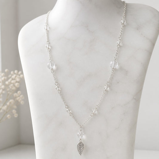 Pendentif Cristal de Roche Argent 925 - Quartz Clair