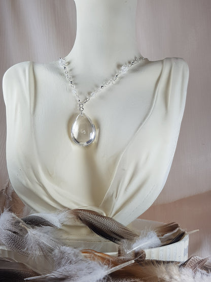 cristal de roche argent 925