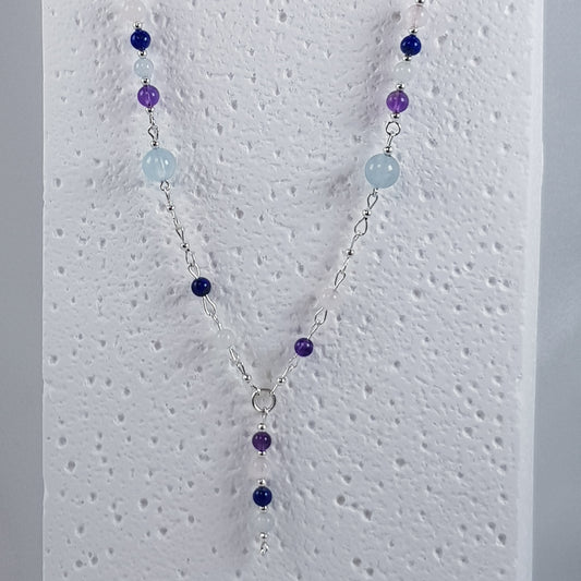 Pendentif Deuil - Lithothérapie Pierres Naturelles Argent 925