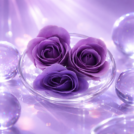 Écrin de 3 Roses de Bain - Coffret Cadeau Romantique