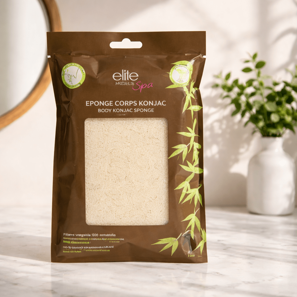Éponge Konjac Corps - Nettoyage Doux et Exfoliation Naturelle
