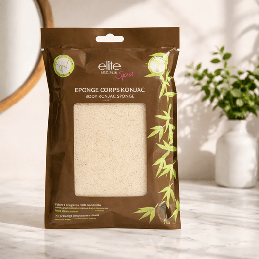 Éponge Konjac Corps - Nettoyage Doux et Exfoliation Naturelle