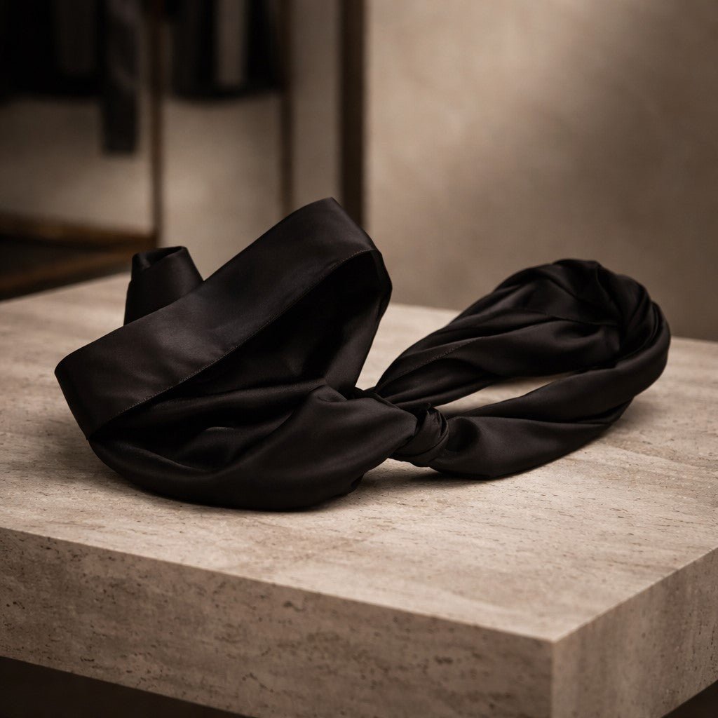 Étole Femme Noire Polyester - Accessoire Chic Intemporel