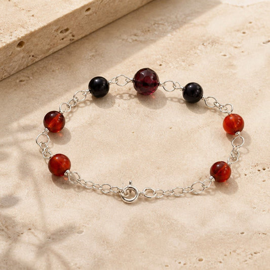 Bracelet Force - Lithothérapie Pierres Naturelles Argent 925
