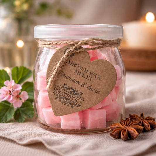 Fondants Cire de Soja Géranium Anis - Équilibre Floral Apaisant