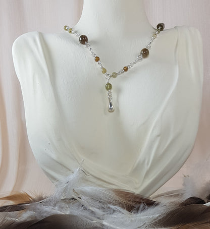 grenat vert argent 925