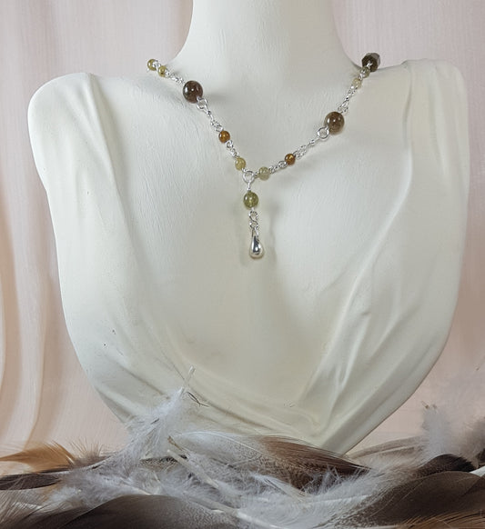 grenat vert argent 925