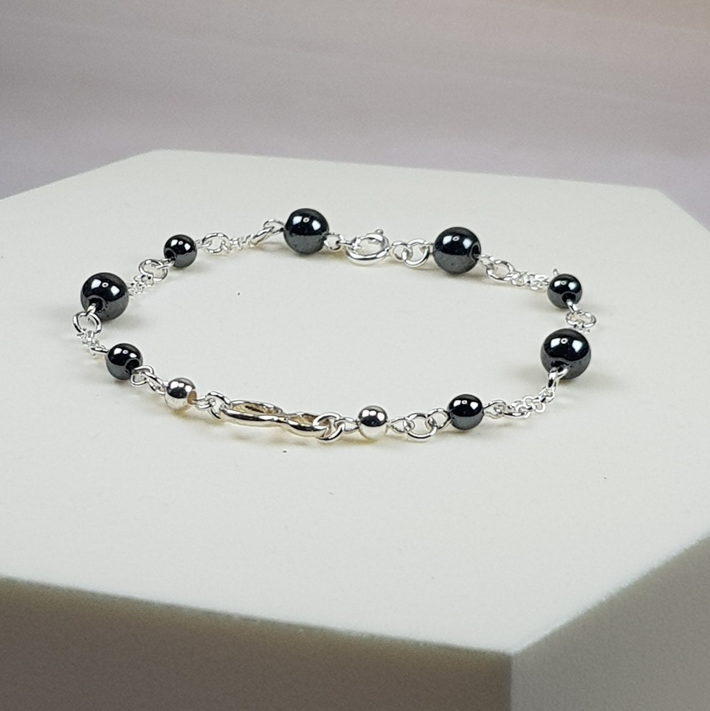 Hématite argent 925