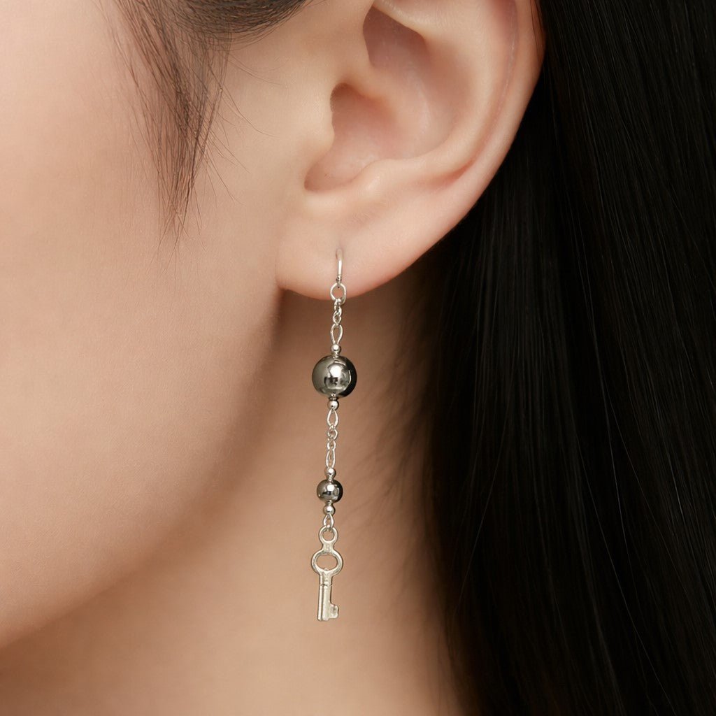 Boucles d'Oreilles Hématite - Argent 925 & Pierre Naturelle