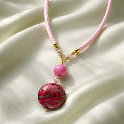 Pendentif Murano Hestia - Bijou Vénitien Artisanal Certifié