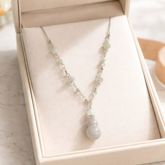Pendentif Jade Birmanie et Chine Argent 925 Harmonie | Bijoux Zen
