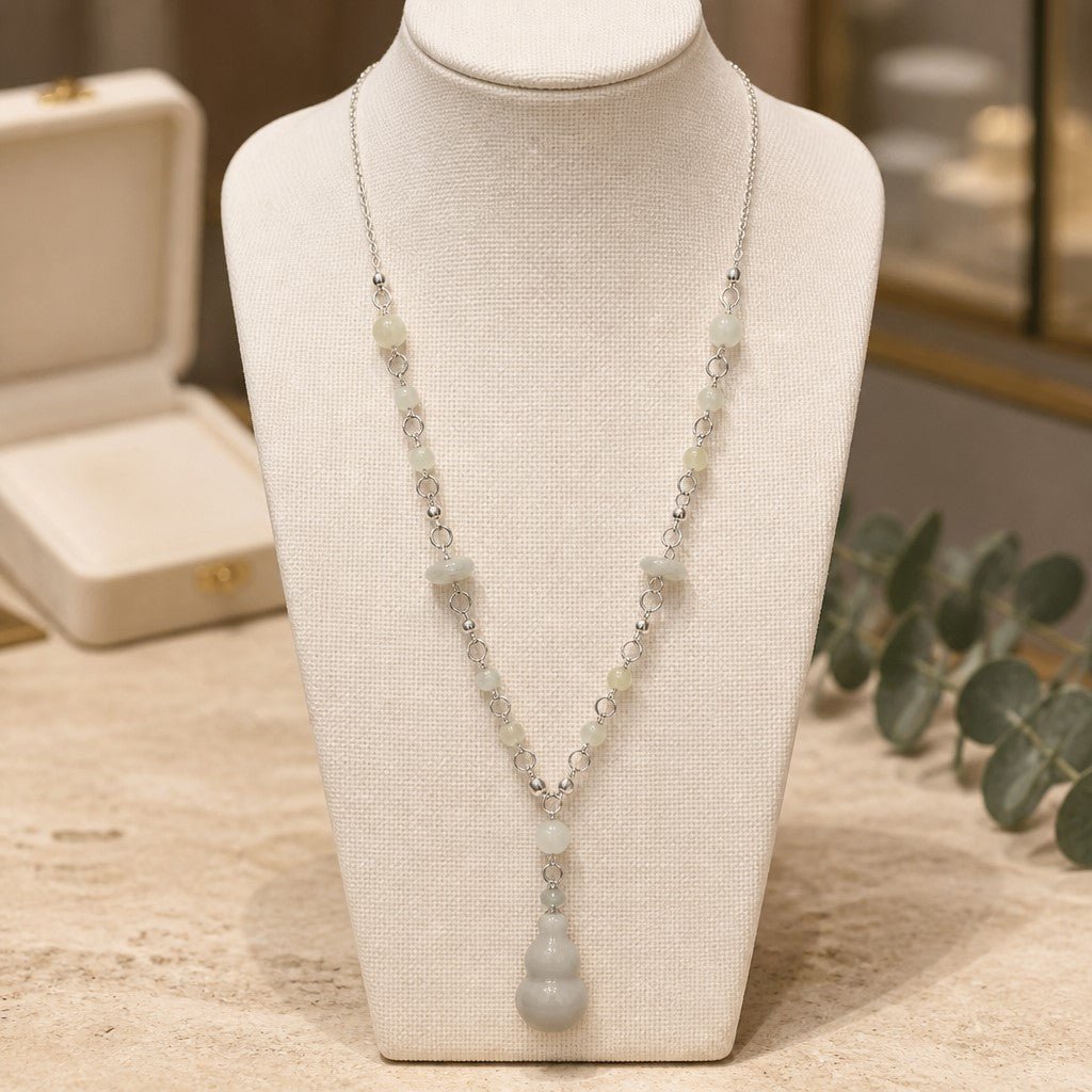 Pendentif Jade Birmanie et Chine Argent 925 Harmonie | Bijoux Zen