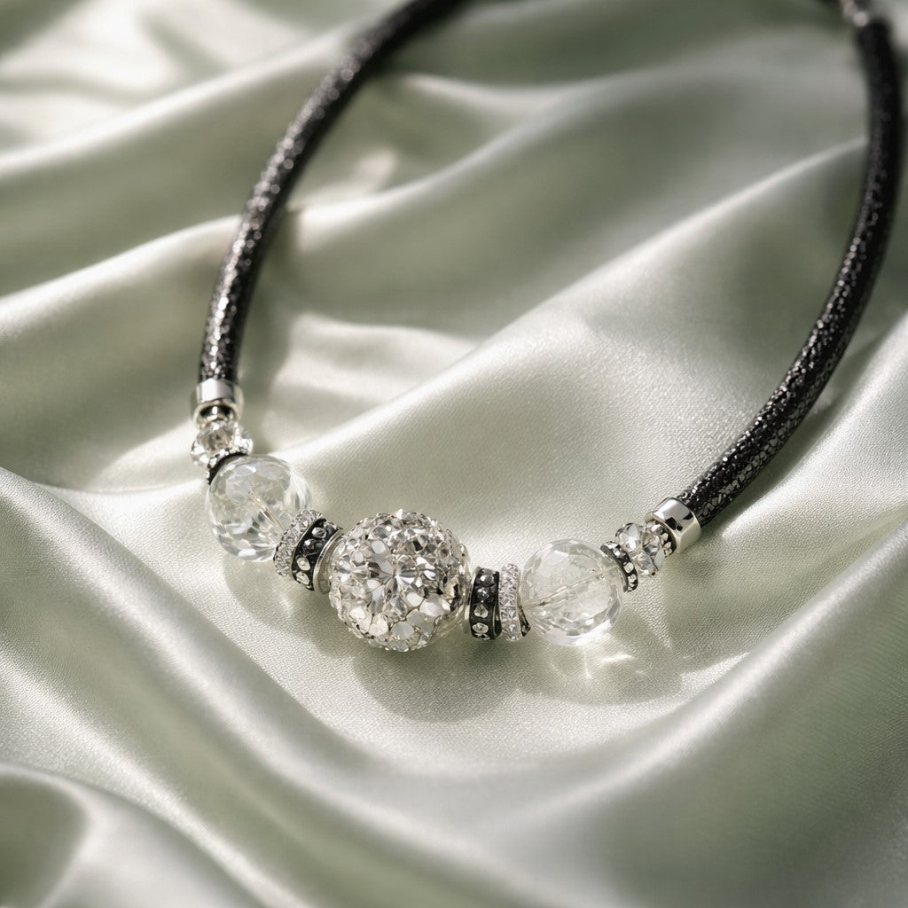 Collier Murano Jasmine Pearl - Verre Vénitien Haut de Gamme