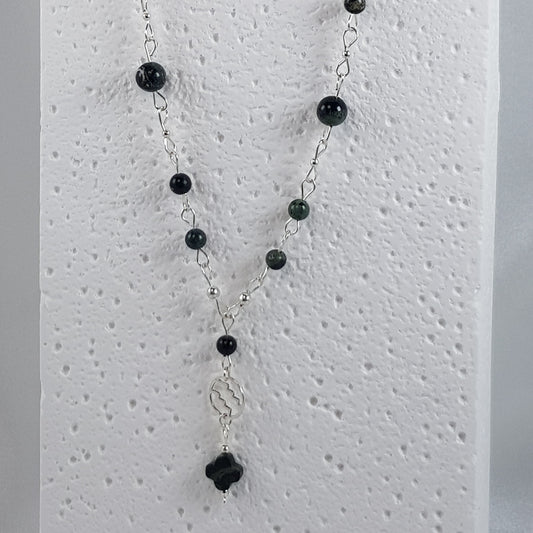 Pendentif Astrologique Verseau Jaspe Kambaba Argent 925