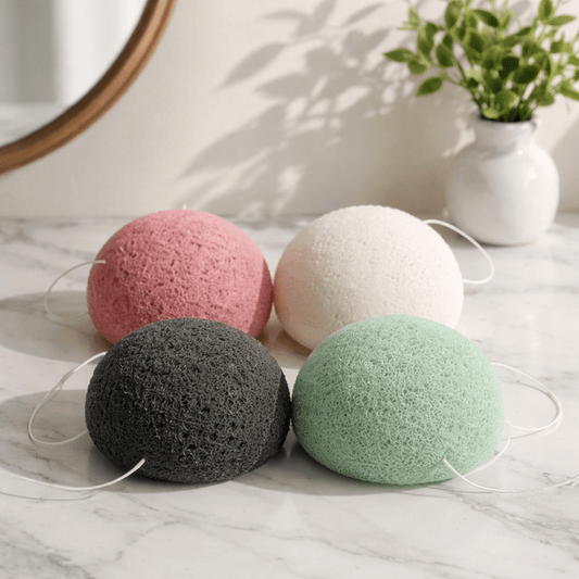 Éponge Konjac Visage - Nettoyage Doux et Soin Naturel