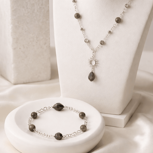 Parure Labradorite Argent 925 - Pierre Naturelle