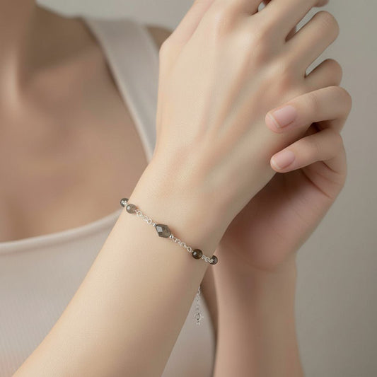 Bracelet Labradorite Argent 925 - Pierre Naturelle