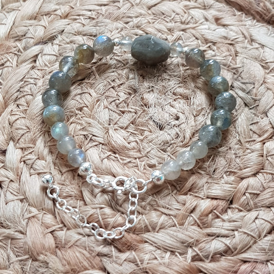 Bracelet labradorite argent 925