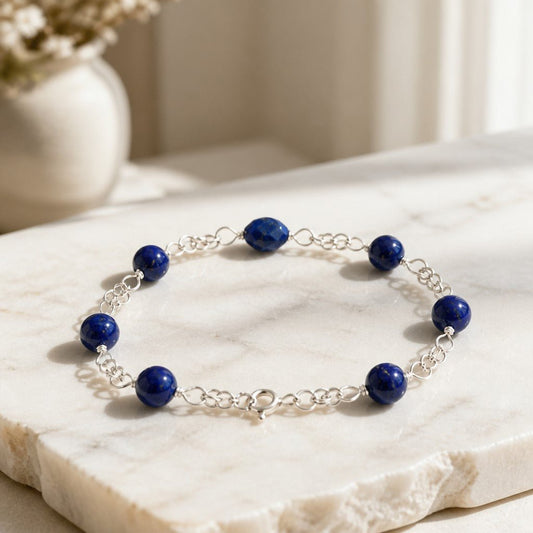 Bracelet Lapis Lazuli Argent 925