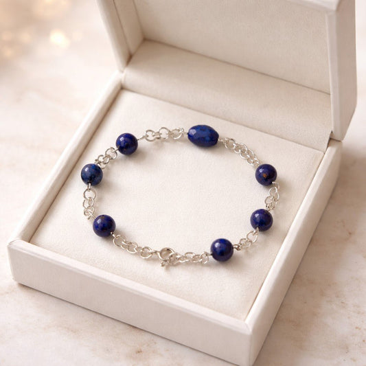 Bracelet Lapis Lazuli Argent 925