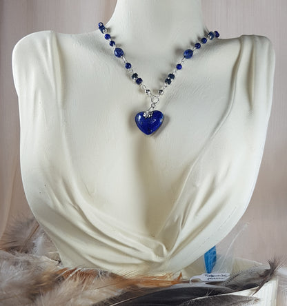 lapis lazuli coeur argent 925